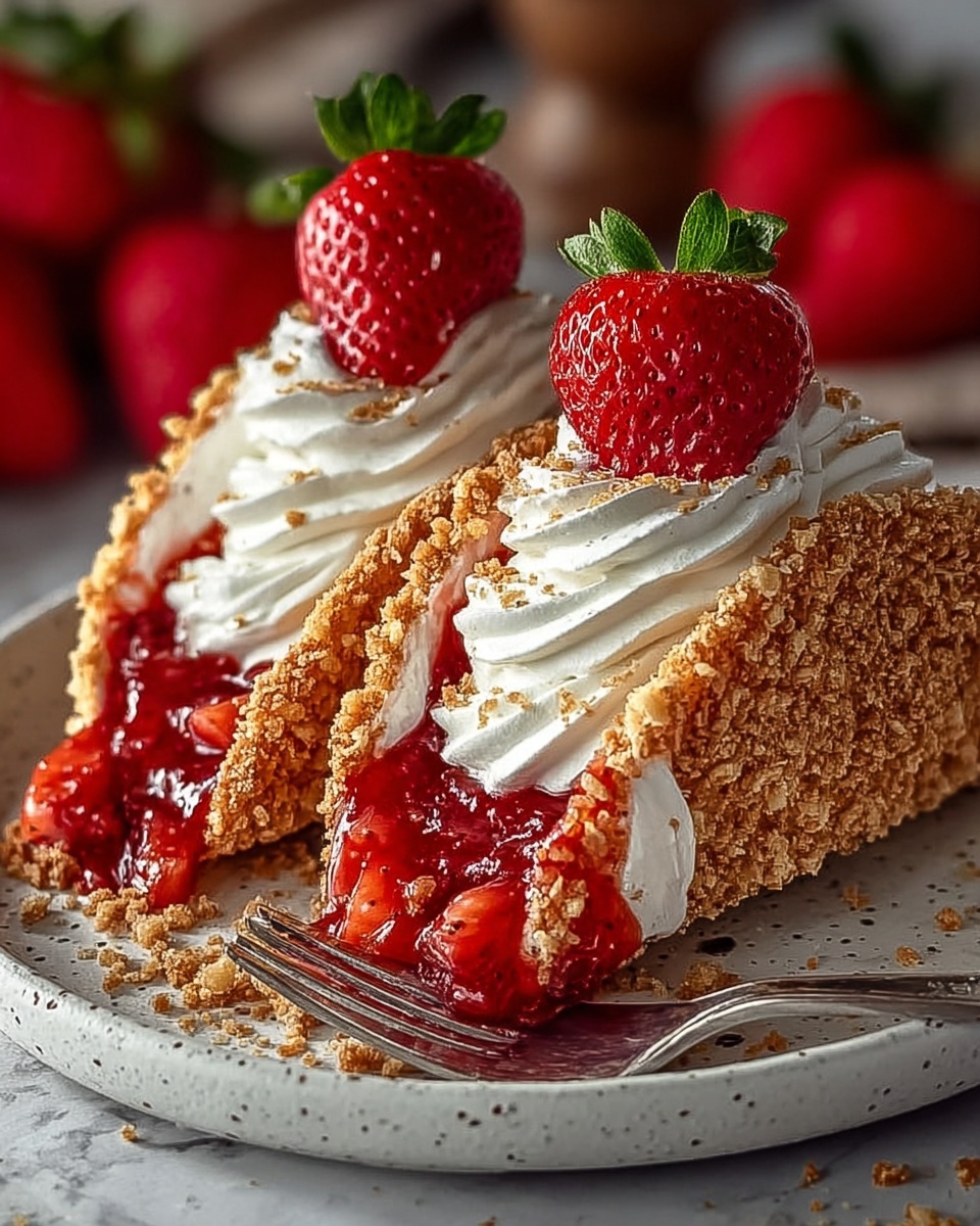 Strawberry Crunch Cheesecake Tacos Recipe - Recipe Image