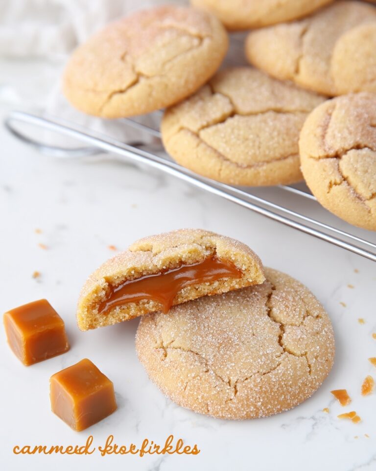 Soft and Chewy Caramel-Filled Snickerdoodle Cookies Recipe
