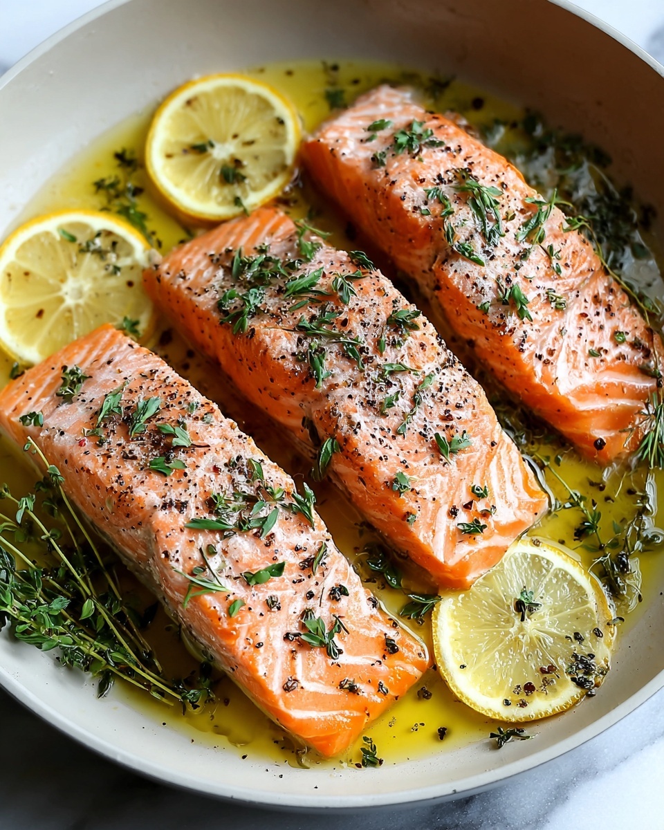 One-Pan Poached Salmon with Herbs for a Quick Weeknight Dinner Recipe - Recipe Image