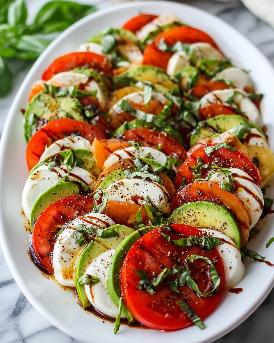 Easy Avocado Caprese Salad Platter Recipe - Recipe Image