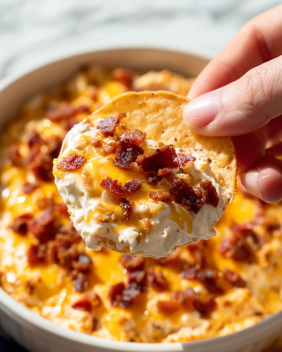 Hot Cheddar Bacon Dip Recipe - Recipe Image
