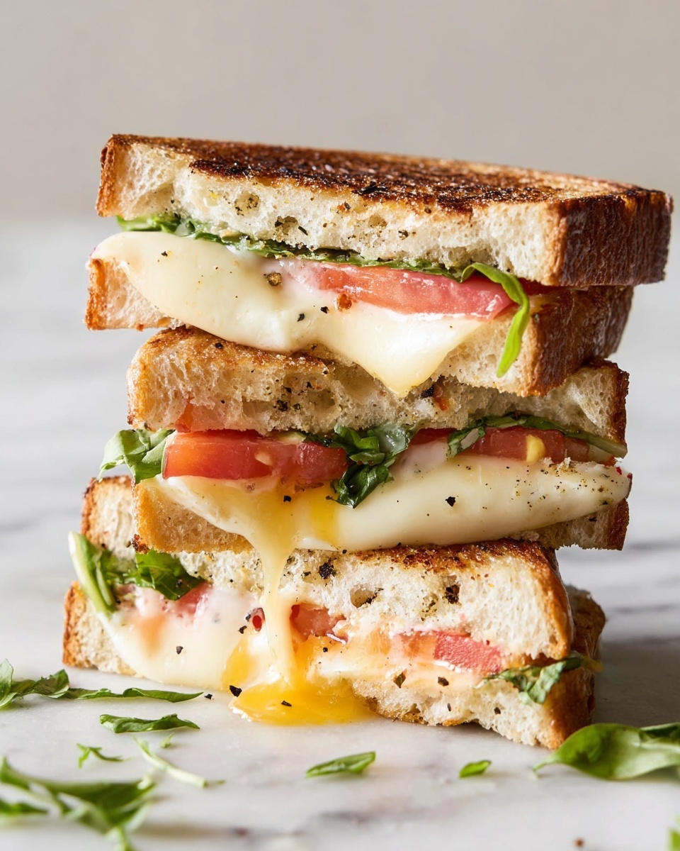 Caprese Grilled Cheese Sandwich Recipe - Recipe Image