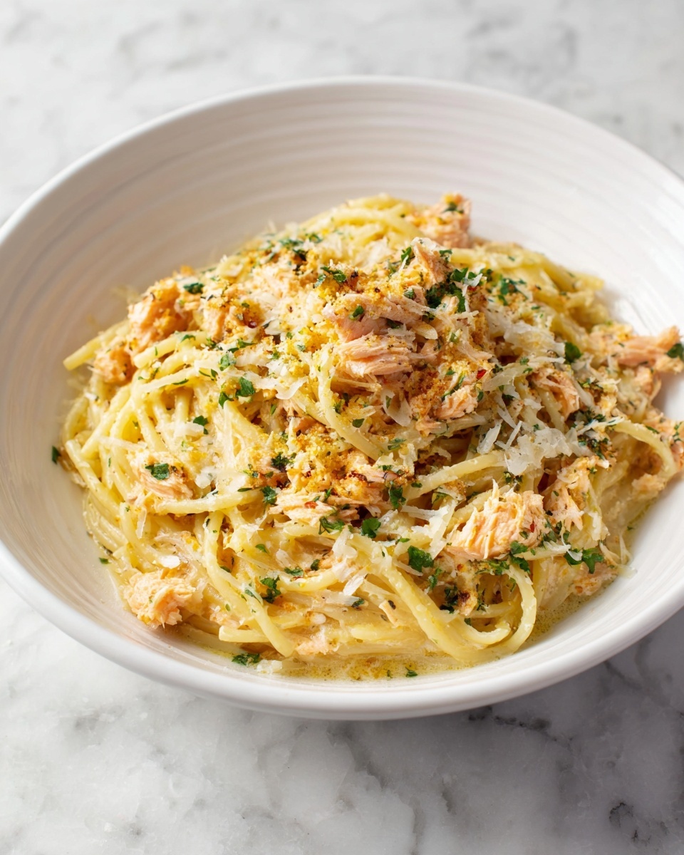 Canned Salmon Pasta Recipe - Recipe Image