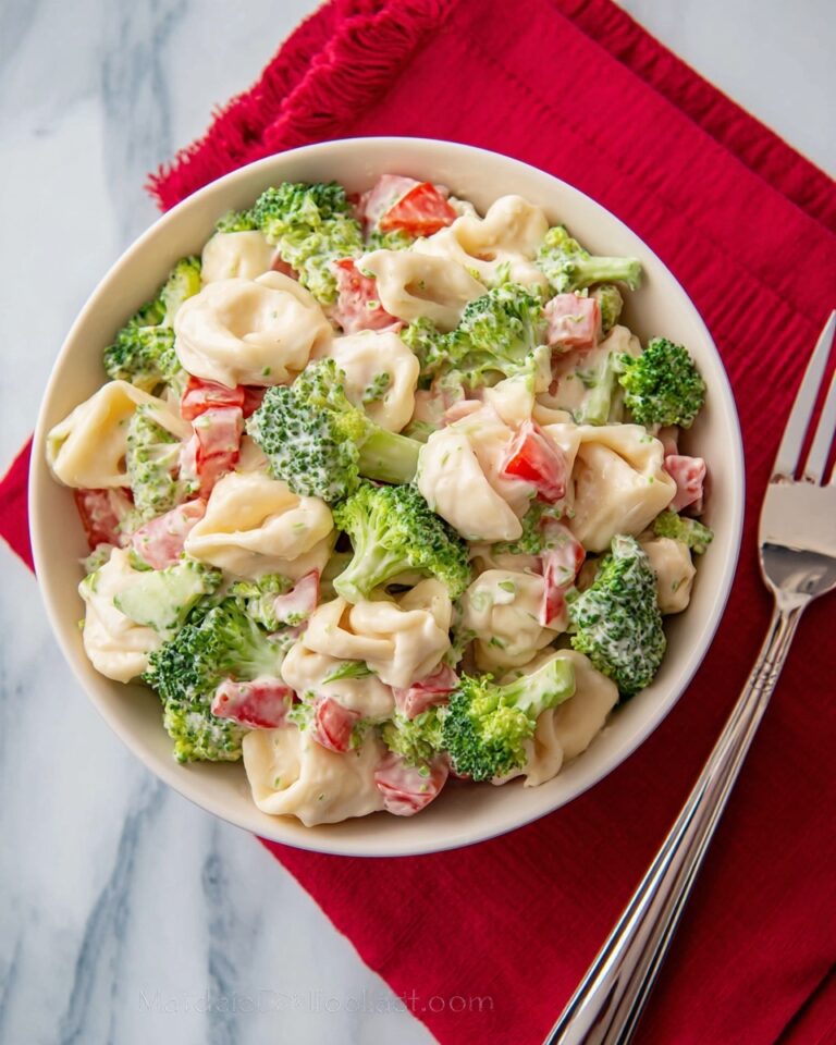 Tortellini Salad with Broccoli and Parmesan Recipe