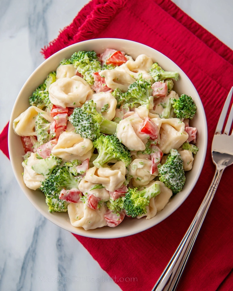 Tortellini Salad with Broccoli and Parmesan Recipe - Recipe Image