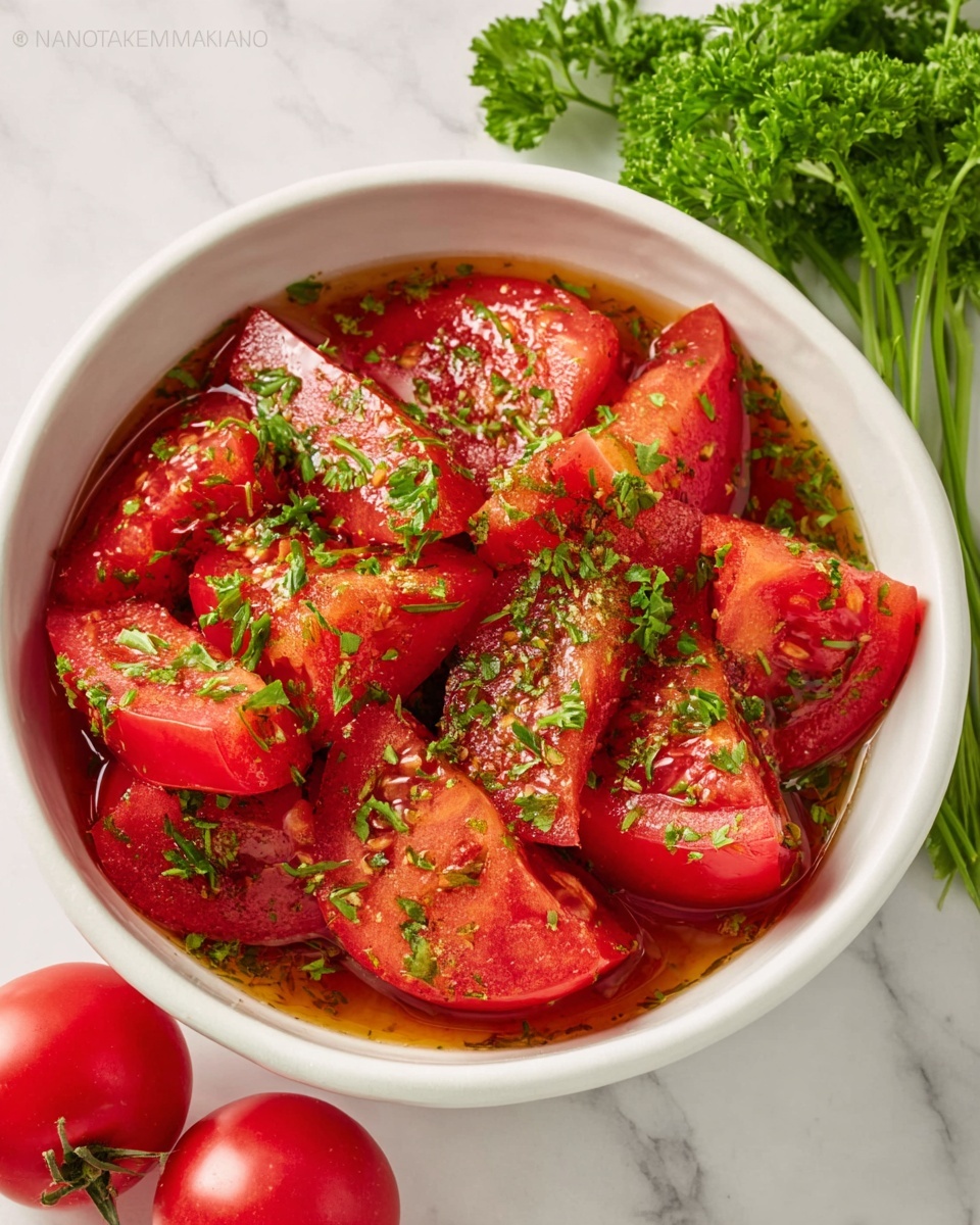 Marinated Tomatoes Recipe - Recipe Image