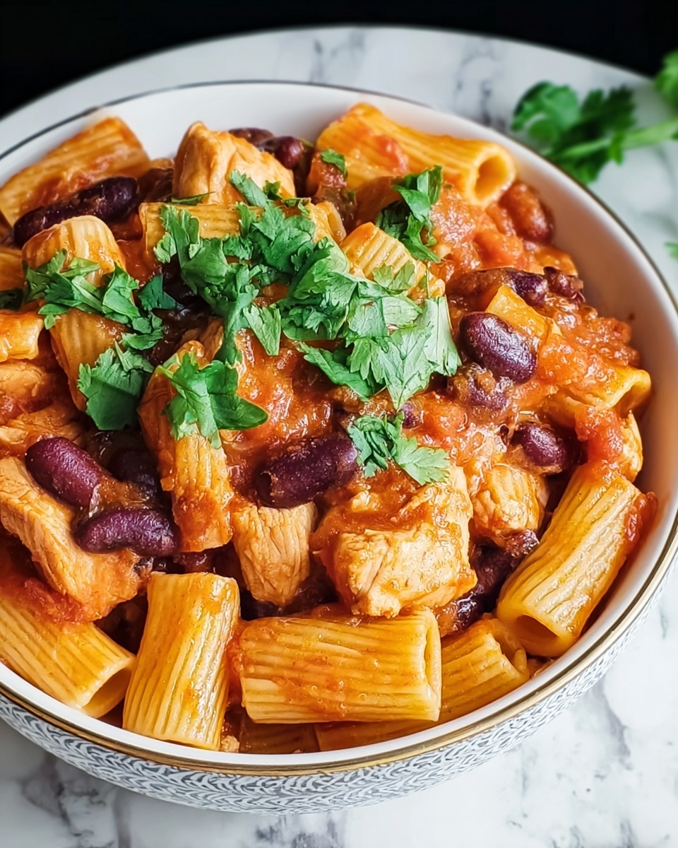 Bold & Cheesy Slow Cooker Chicken Enchilada Pasta – The Easiest Comfort Food Recipe - Recipe Image