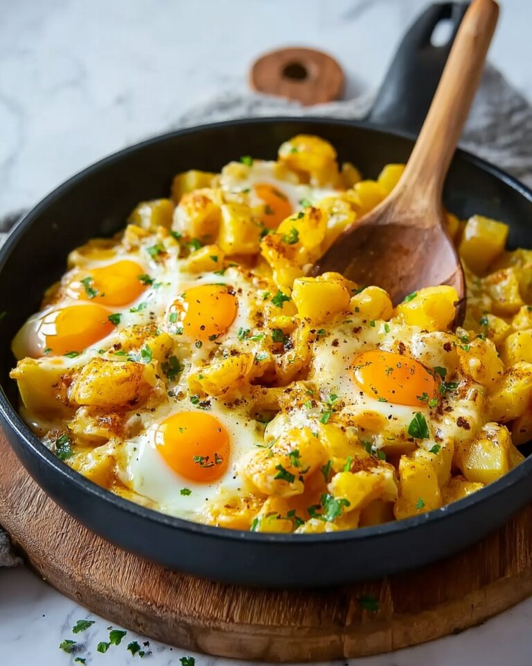 Potato Egg Scramble with Cheese and Herbs Recipe