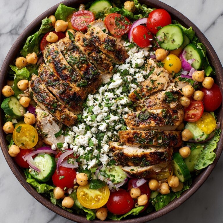 Mediterranean Grilled Chicken Salad with Feta Recipe