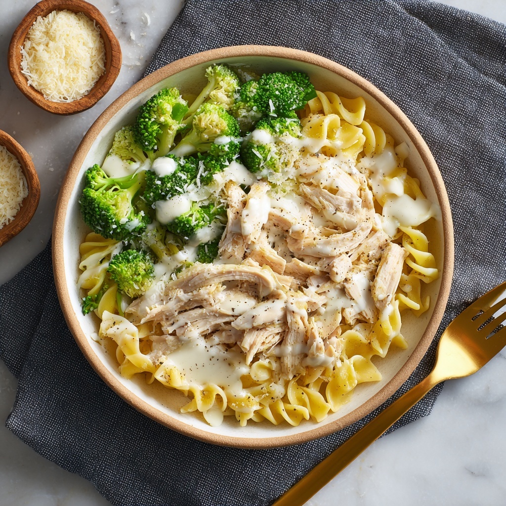 Creamy Rotisserie Chicken & Broccoli Pasta: 35-Minute High Protein Meal Recipe - Recipe Image