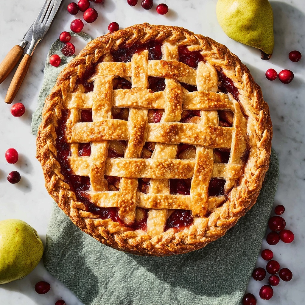 Cranberry Pear Pie Recipe - Recipe Image