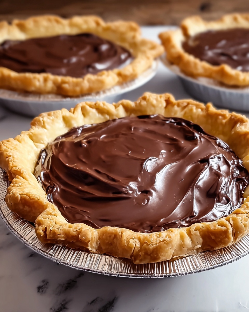Decadent Chocolate Pie with Rich Ganache and Flaky Crust Recipe - Recipe Image