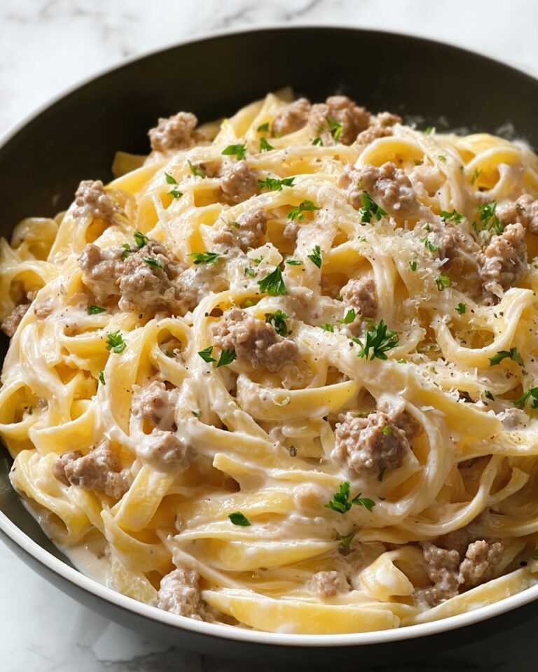 One-Pot Creamy Beef and Garlic Butter Pasta Recipe