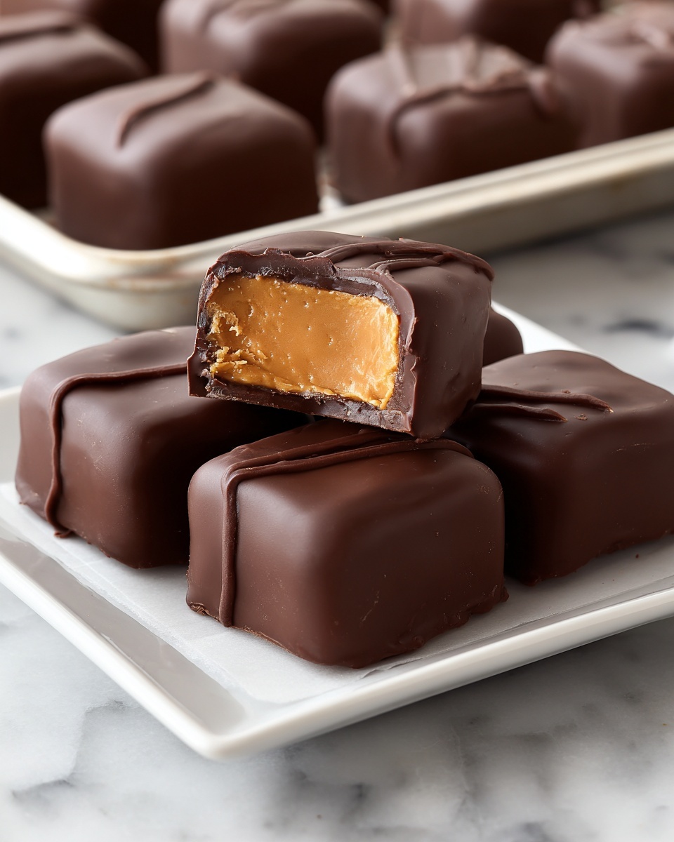 Chocolate Peanut Butter Candies Recipe - Recipe Image