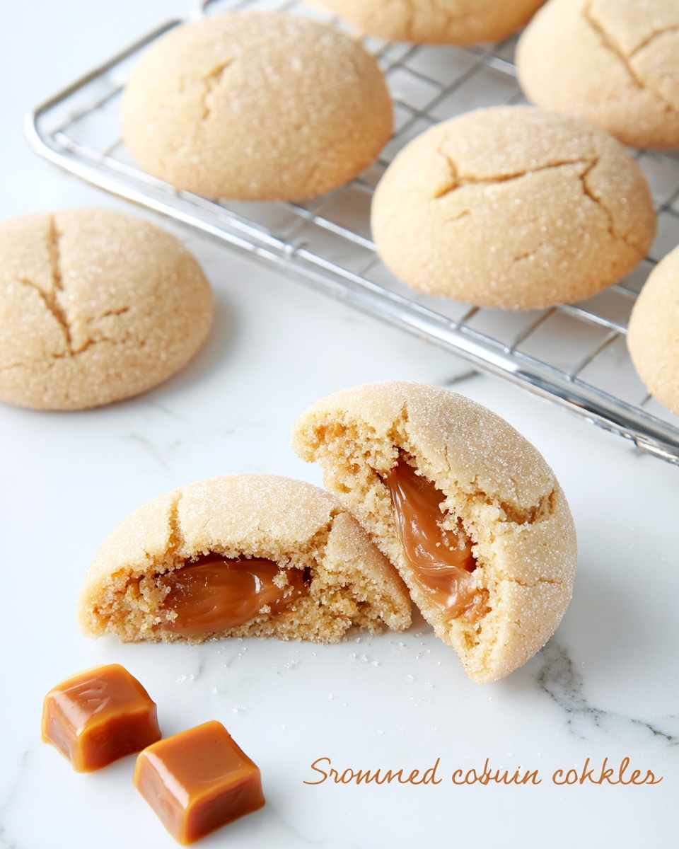 Soft and Chewy Caramel-Filled Snickerdoodle Cookies Recipe - Recipe Image