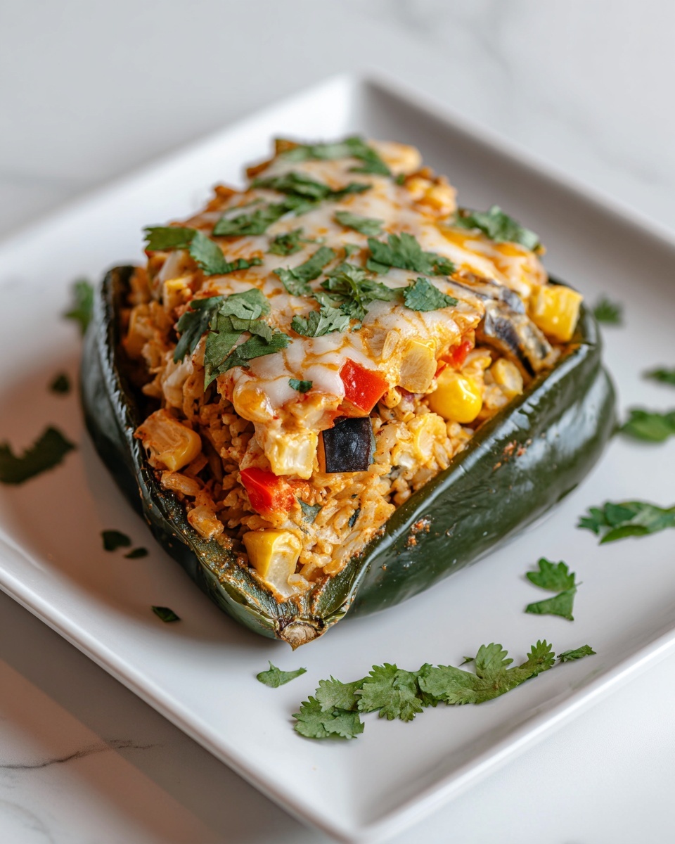Cheesy Quinoa-Stuffed Poblano Peppers Recipe - Recipe Image