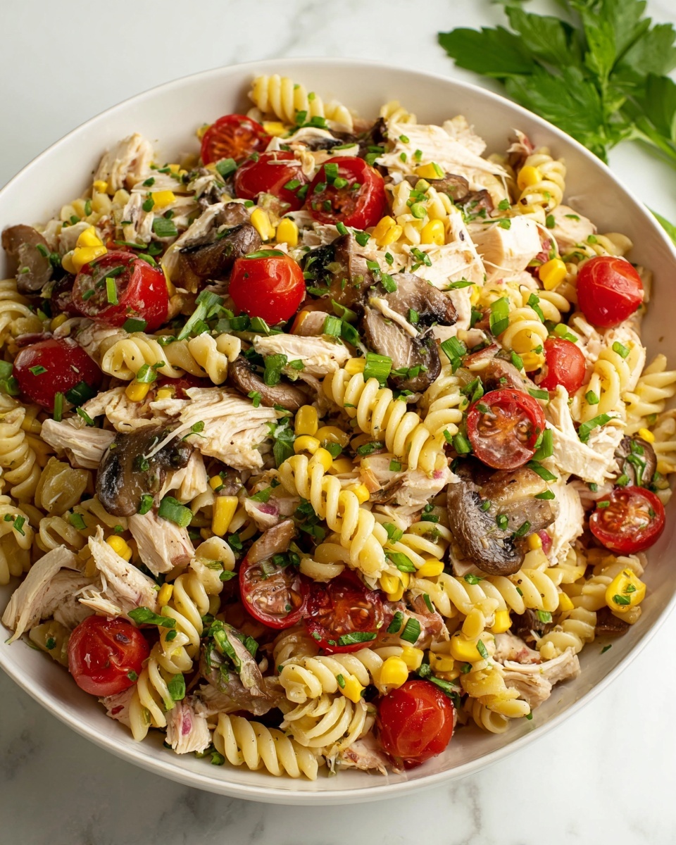 Summery Chicken Pasta Salad Recipe - Recipe Image