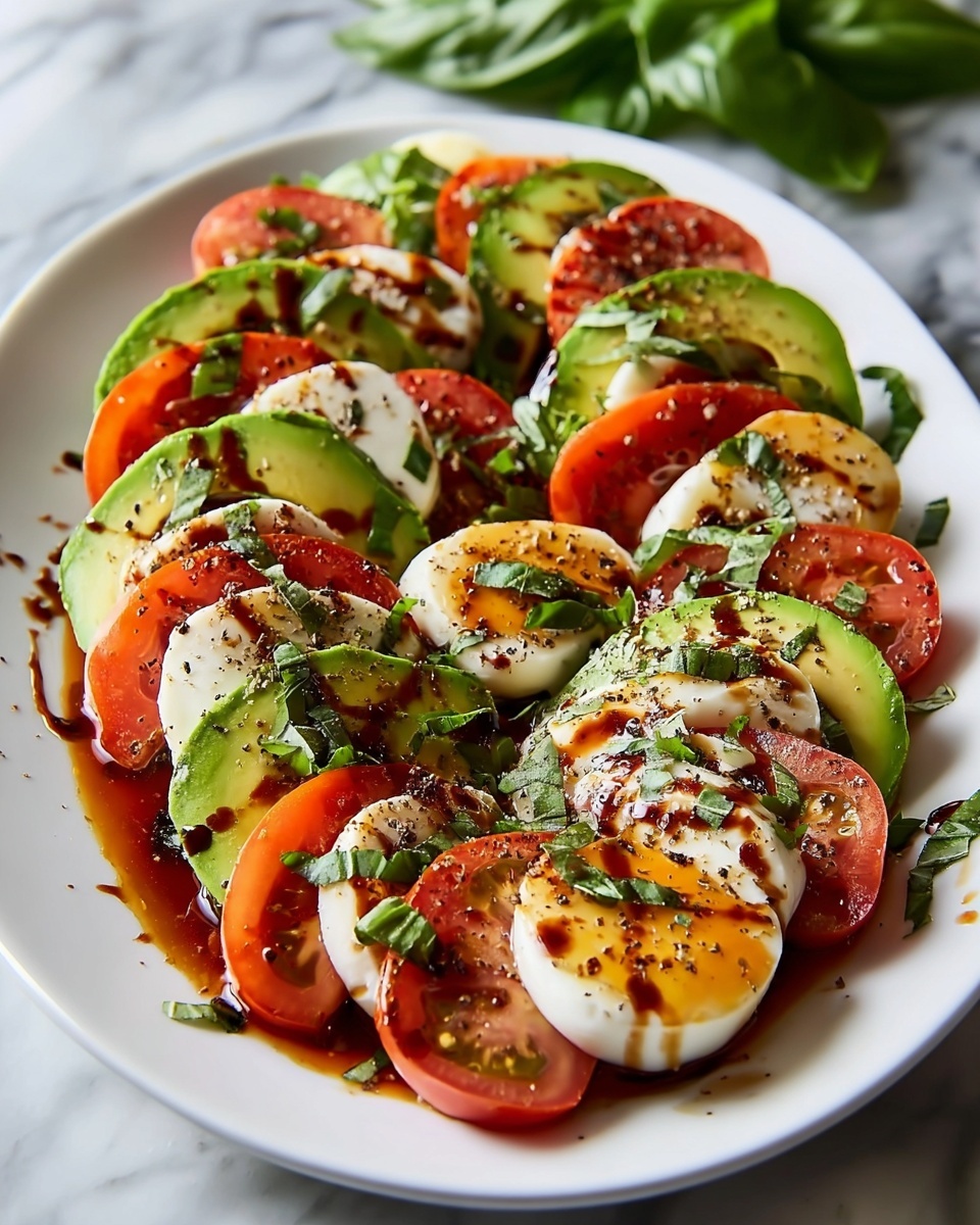 Easy Avocado Caprese Salad Platter Recipe - Recipe Image