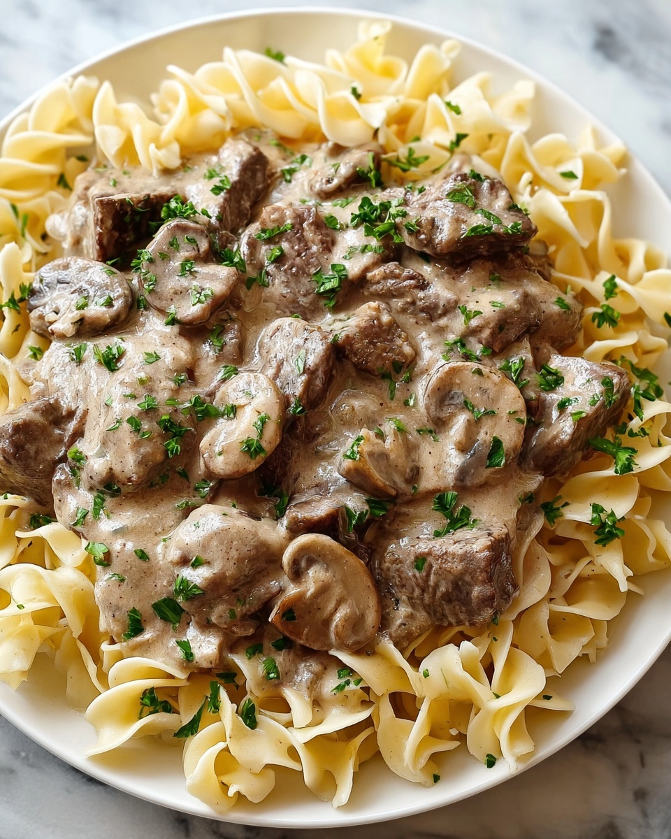 Classic Beef Stroganoff from Scratch Recipe - Recipe Image