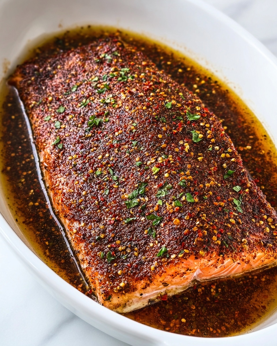 Zaatar Salmon with Spicy Garlic Butter Sauce Recipe - Recipe Image