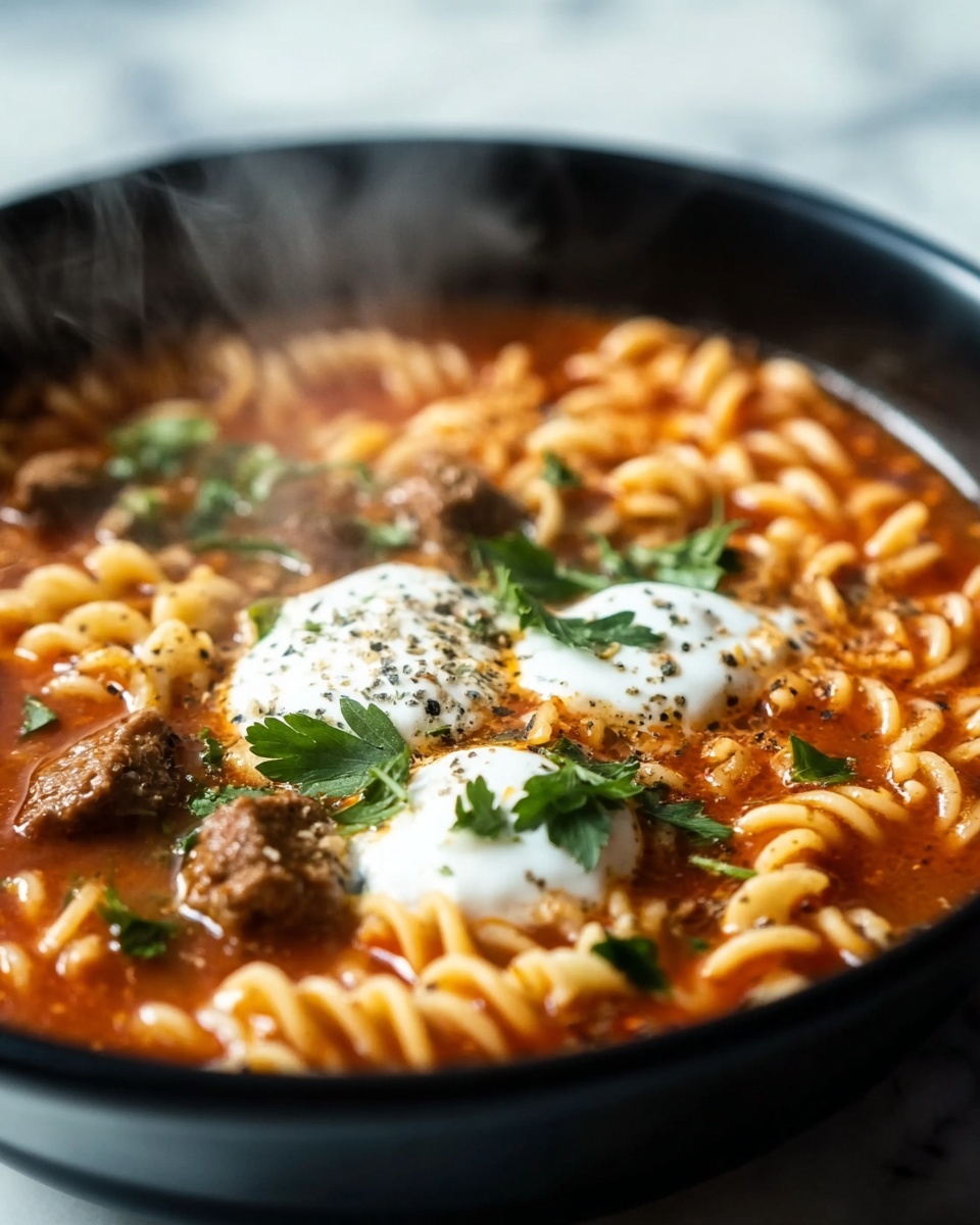 One Pot Lasagna Soup Recipe - Recipe Image
