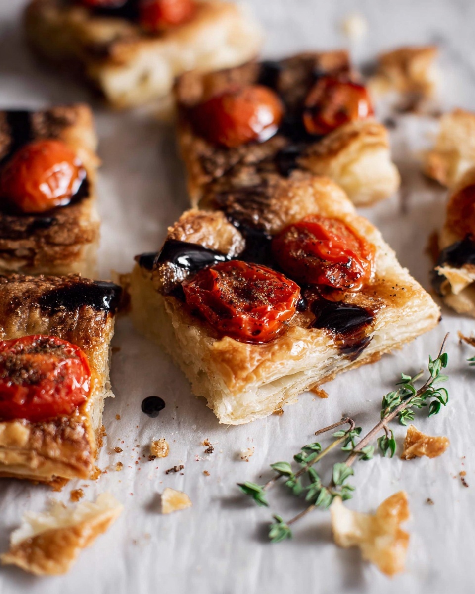 Roasted Tomato Puff Pastry Appetizer Recipe - Recipe Image