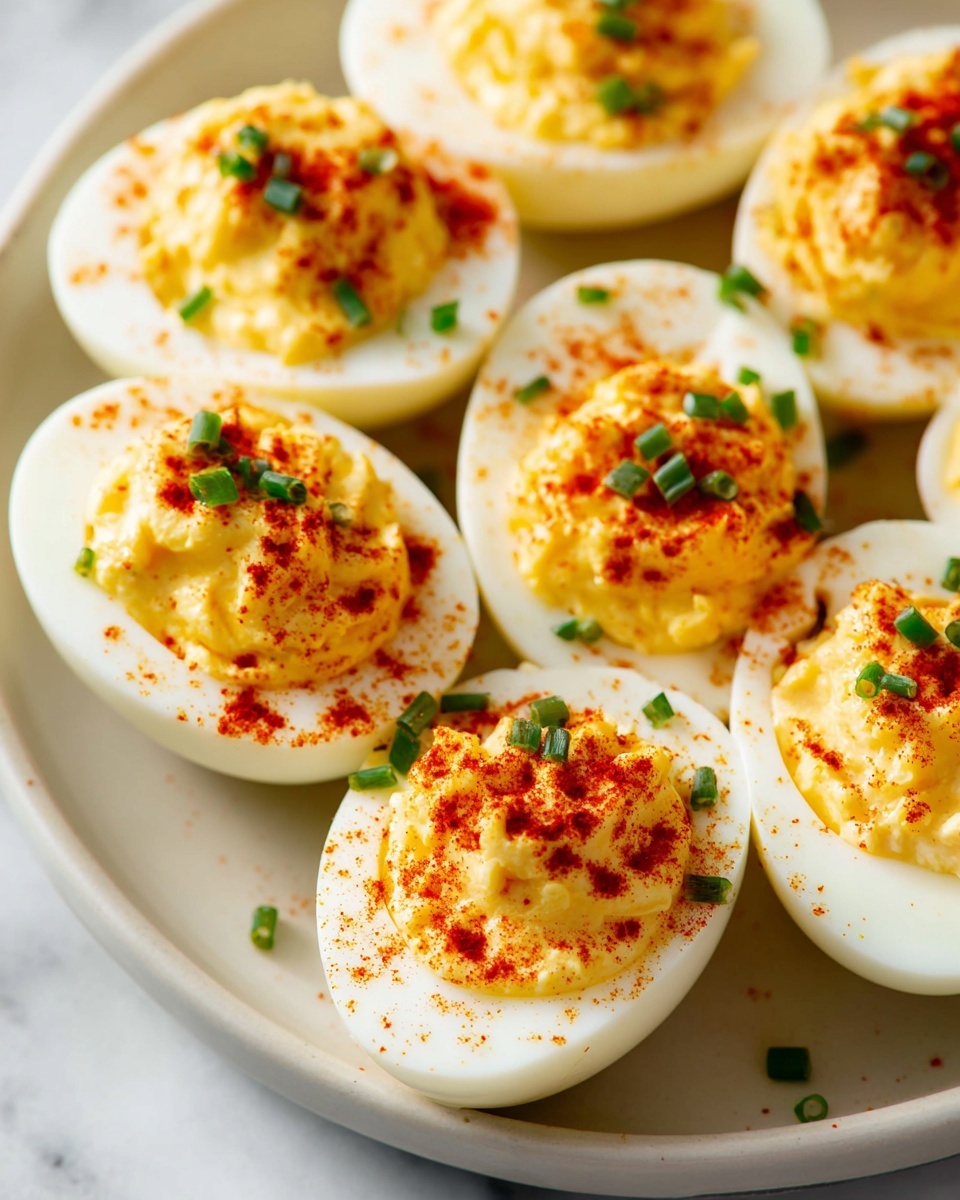 Deviled Eggs with Smoked Paprika and Chives Recipe - Recipe Image