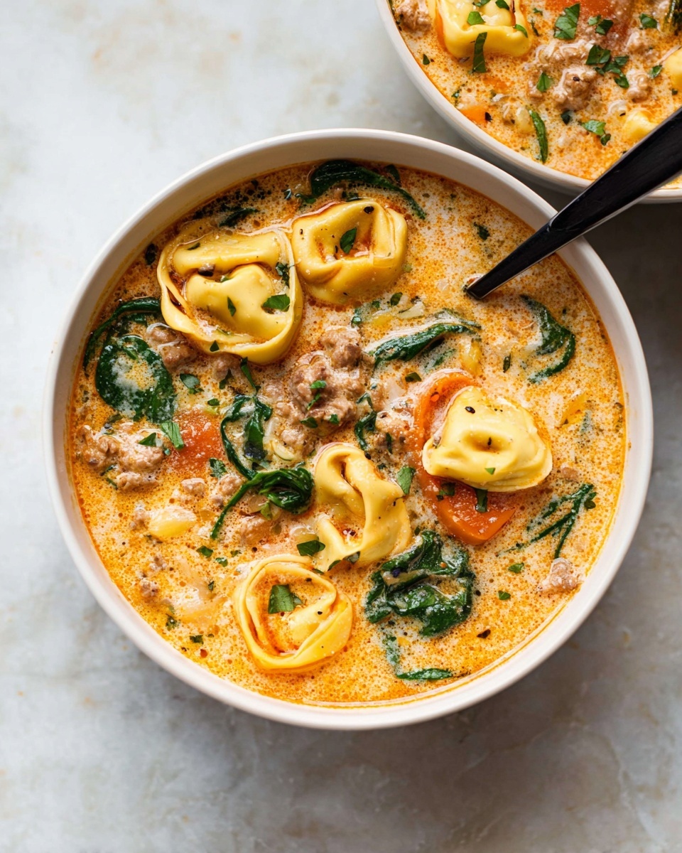 Crockpot Tortellini Soup with Sausage Recipe - Recipe Image