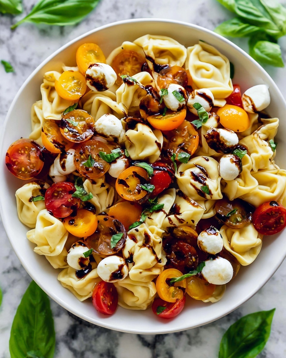 Caprese Tortellini Pasta Salad Recipe - Recipe Image