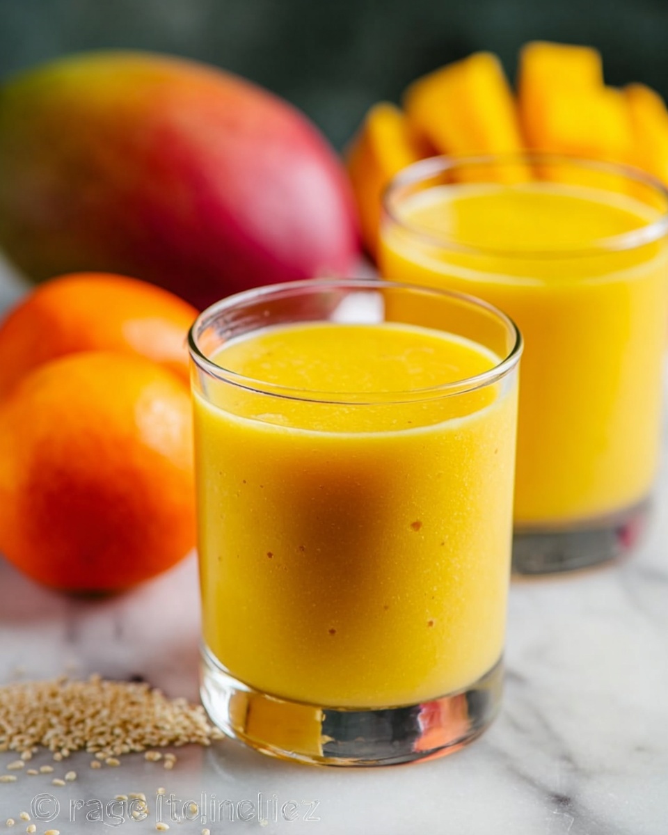 Tropical Mango Pineapple Smoothie Recipe - Recipe Image