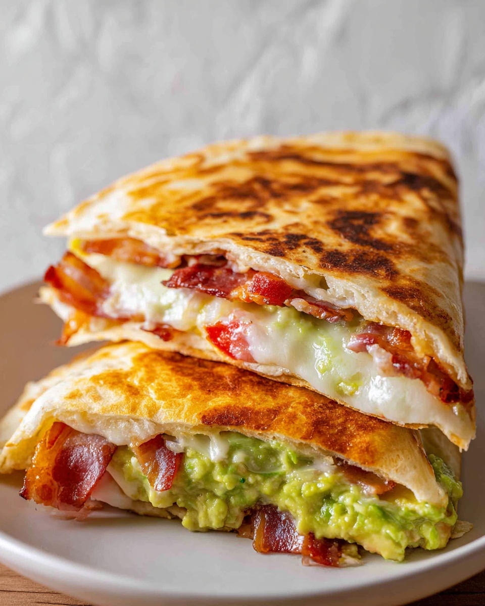 TikTok Breakfast Tortilla Wrap Fold Recipe - Recipe Image