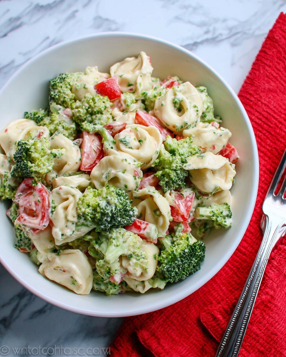 Tortellini Salad with Broccoli and Parmesan Recipe - Recipe Image