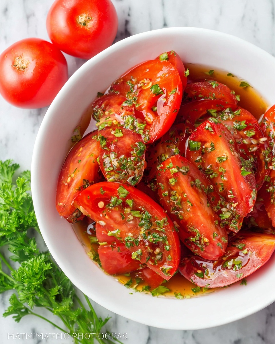 Marinated Tomatoes Recipe - Recipe Image