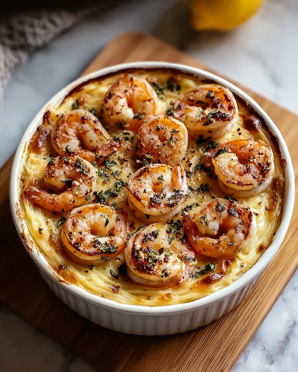Shrimp Scampi Pasta Bake Recipe - Recipe Image