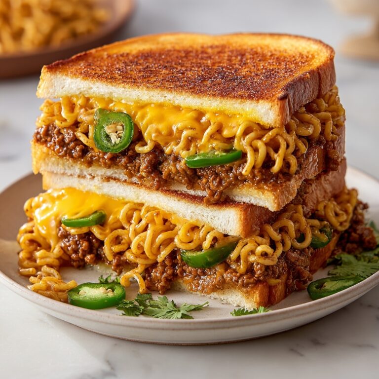 Taco-Stuffed Ramen Grilled Cheese Recipe