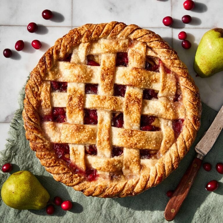 Cranberry Pear Pie Recipe