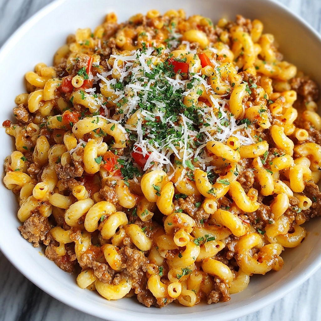 Healthier Homemade One Pot Hamburger Helper Recipe - Recipe Image