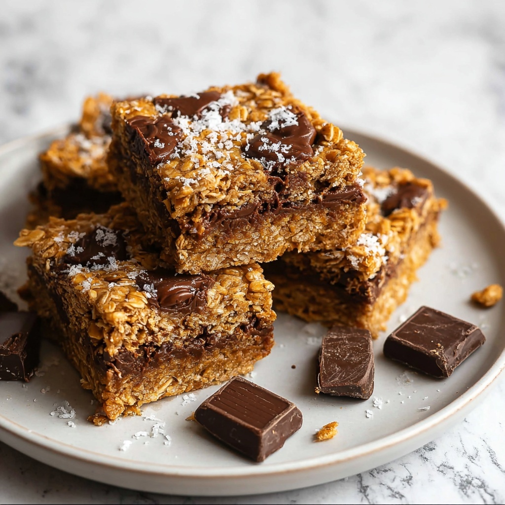 Healthy Chocolate Chip Oatmeal Bars Recipe - Recipe Image