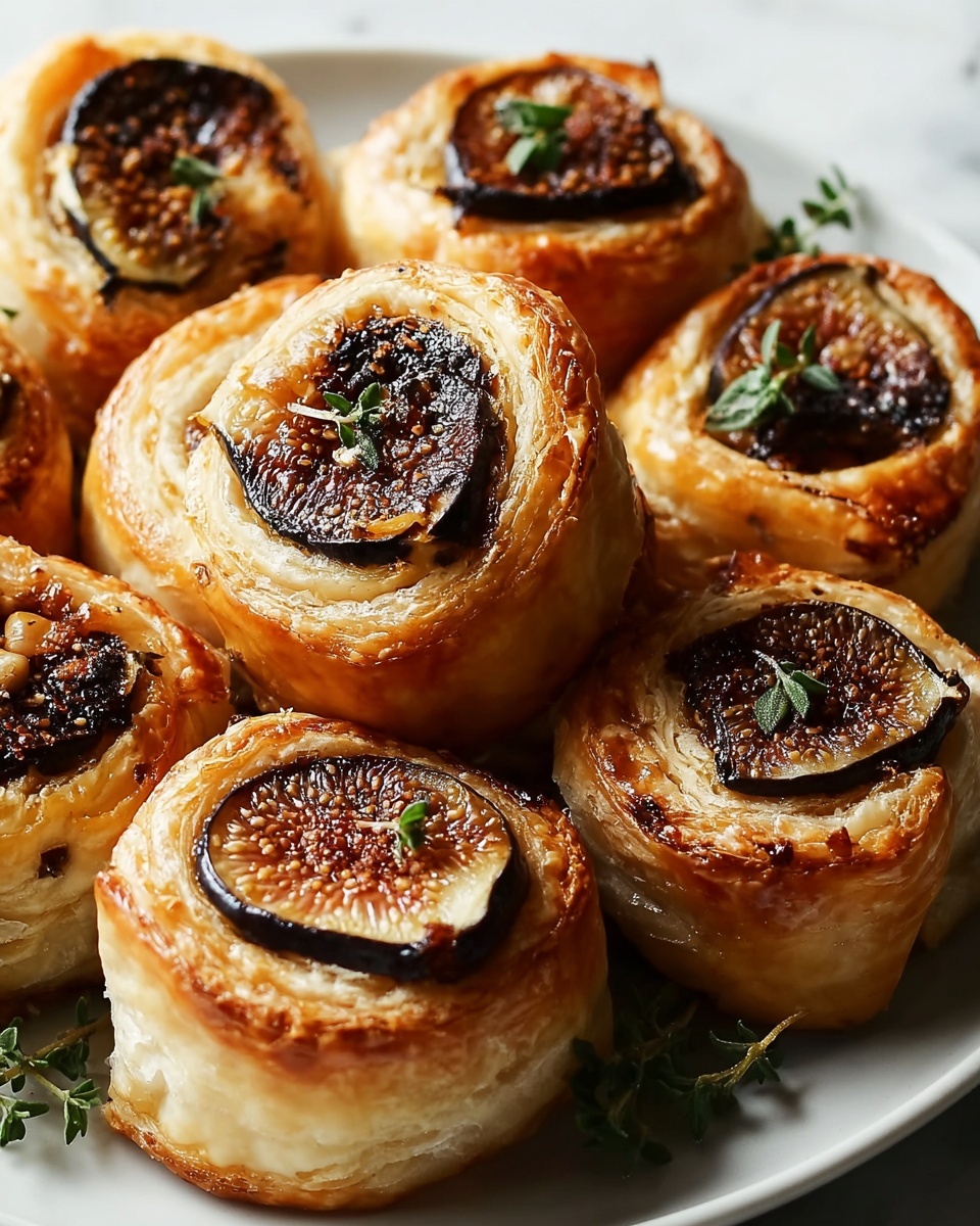 Fig and Goat Cheese Pinwheels Recipe - Recipe Image