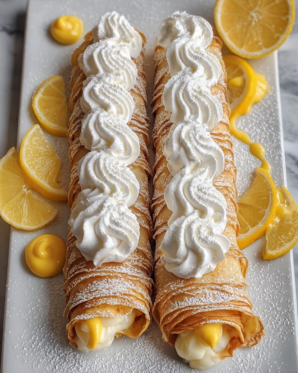 Lemon Meringue Pie Cannolis Recipe - Recipe Image