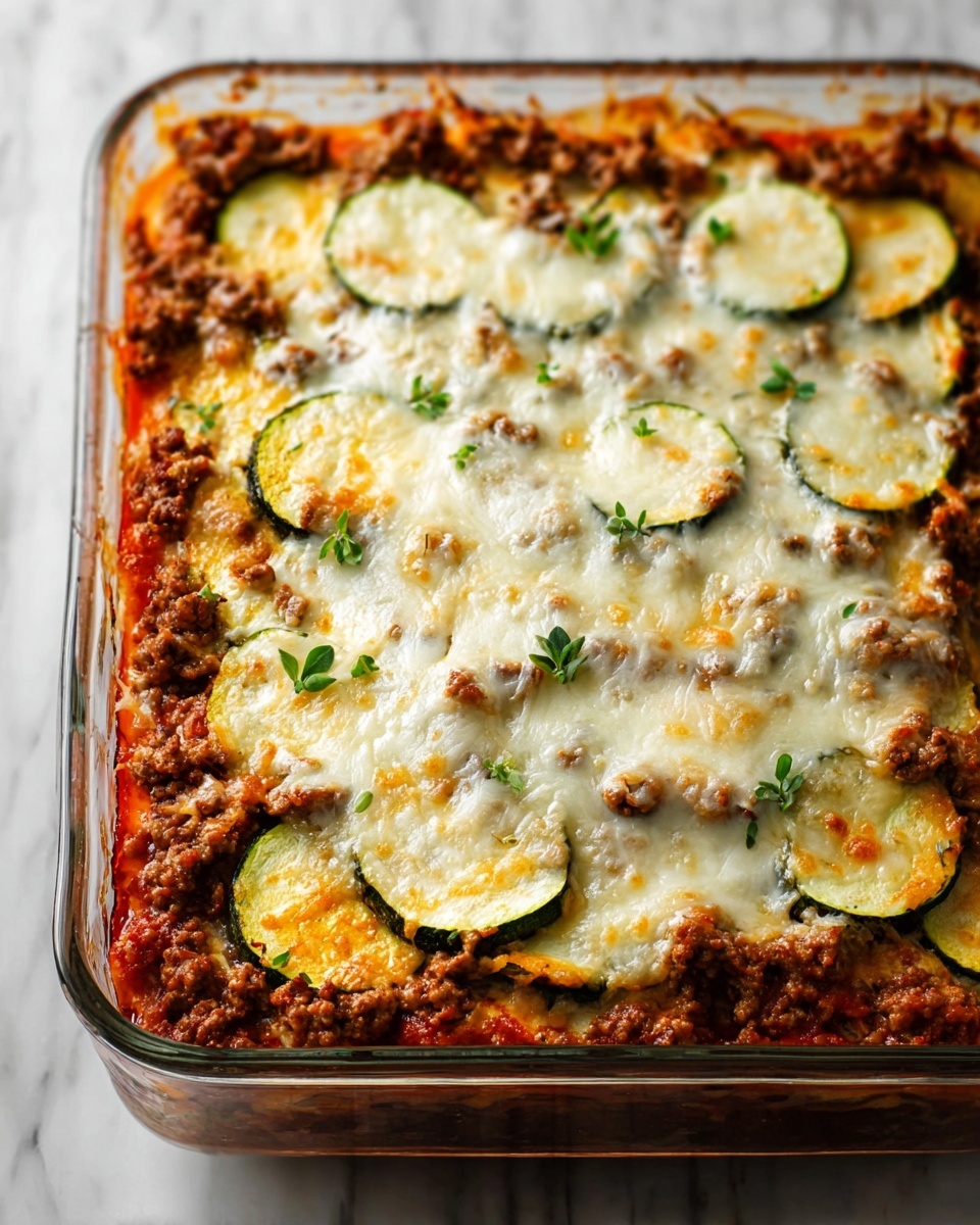 Ground Beef Zucchini Casserole Recipe - Recipe Image