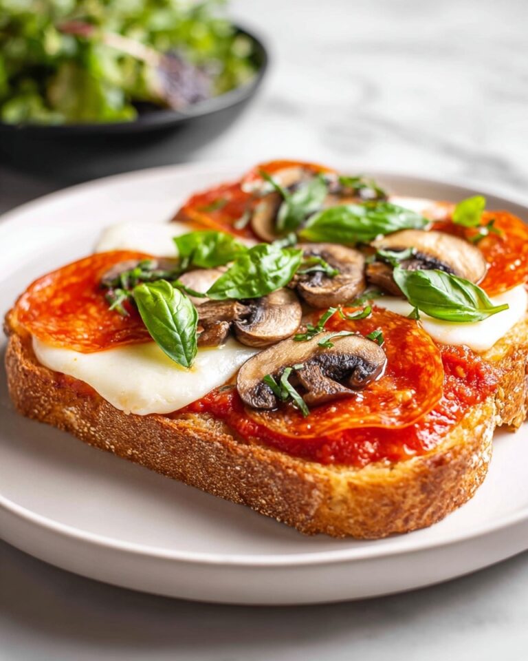 Cheesy Pepperoni Pizza Toast Recipe
