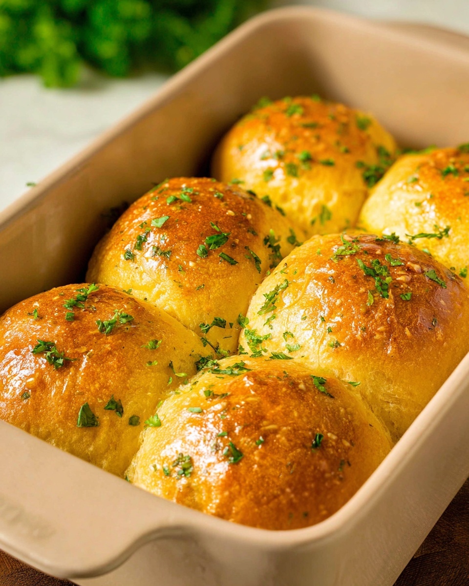 Sour Cream Dinner Rolls with Garlic Butter Recipe - Recipe Image