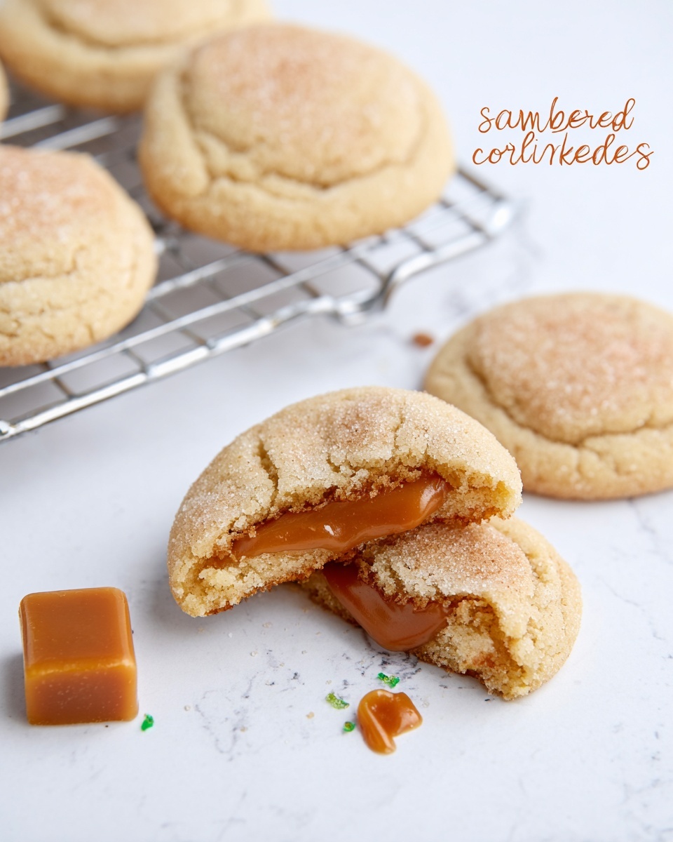Soft and Chewy Caramel-Filled Snickerdoodle Cookies Recipe - Recipe Image