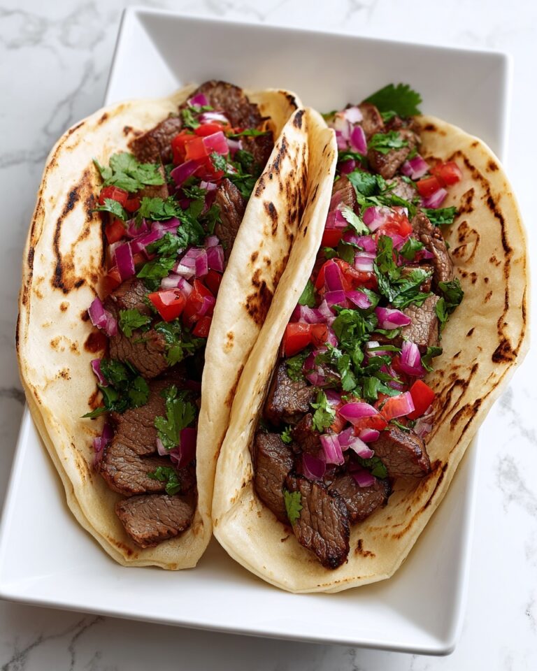 Steak Tacos with Fresh Tomato, Avocado, and Cilantro Recipe