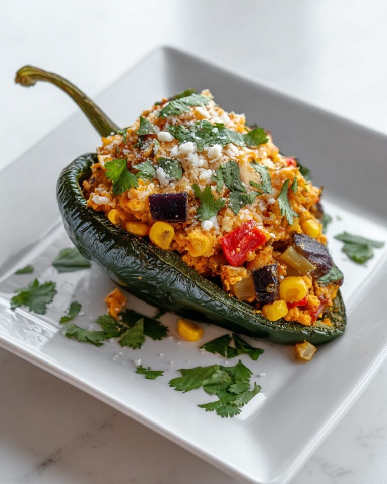 Cheesy Quinoa-Stuffed Poblano Peppers Recipe