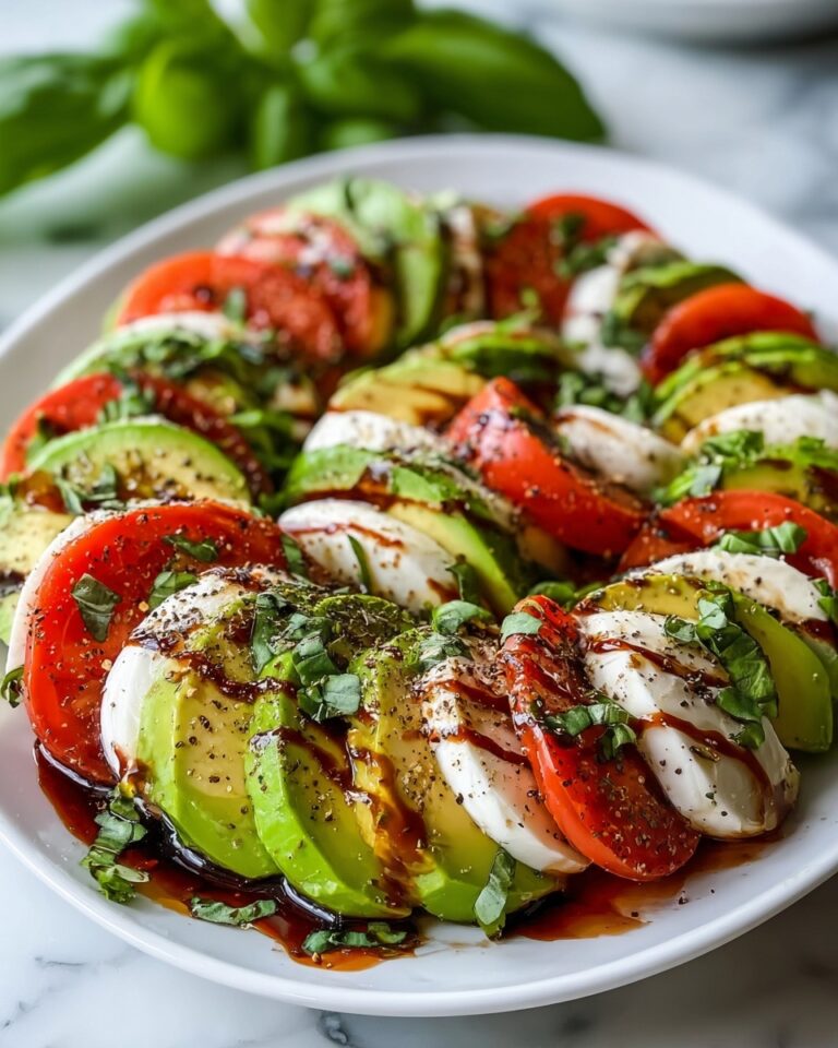 Easy Avocado Caprese Salad Platter Recipe