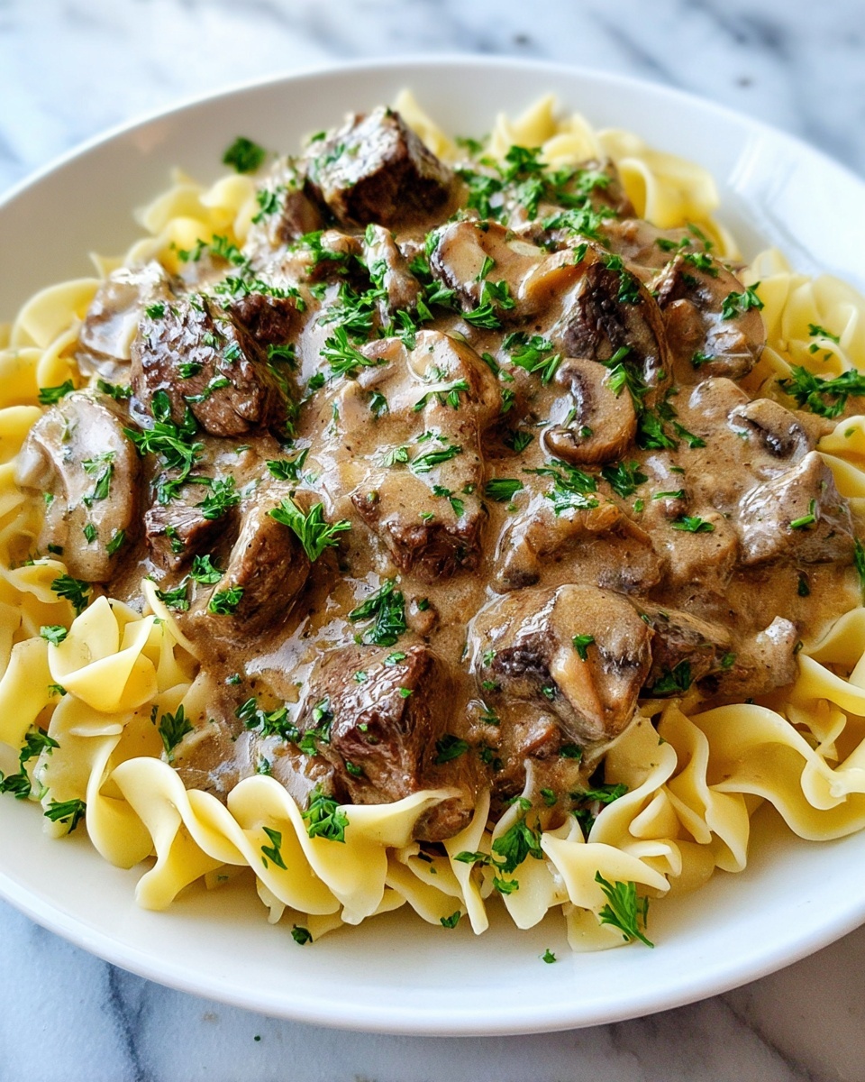 Classic Beef Stroganoff from Scratch Recipe - Recipe Image