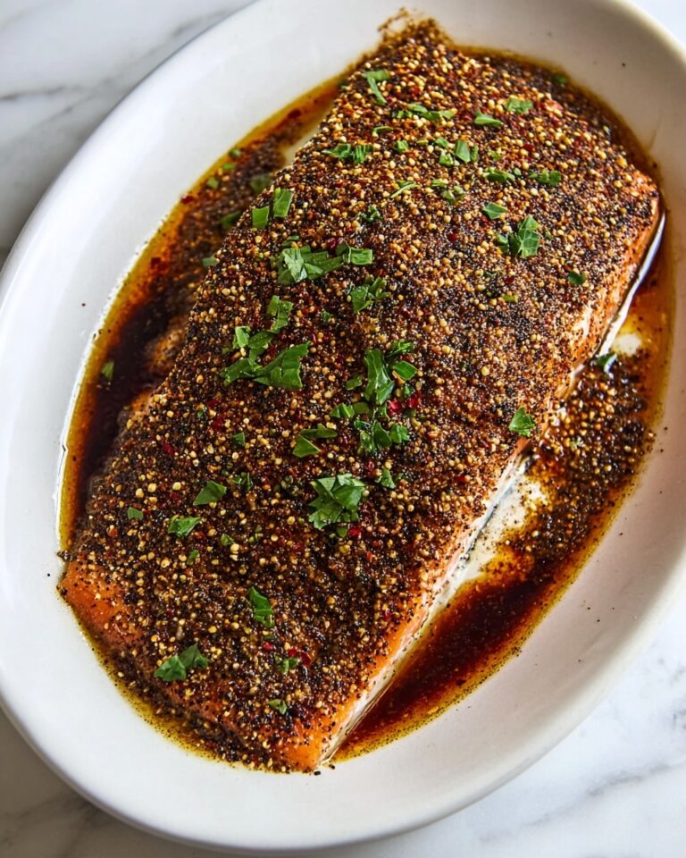 Zaatar Salmon with Spicy Garlic Butter Sauce Recipe