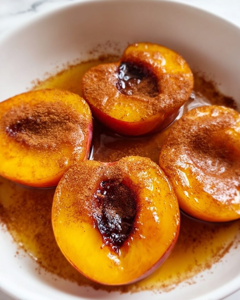Sweet Maple Cinnamon Baked Peaches for Cozy Nights Recipe